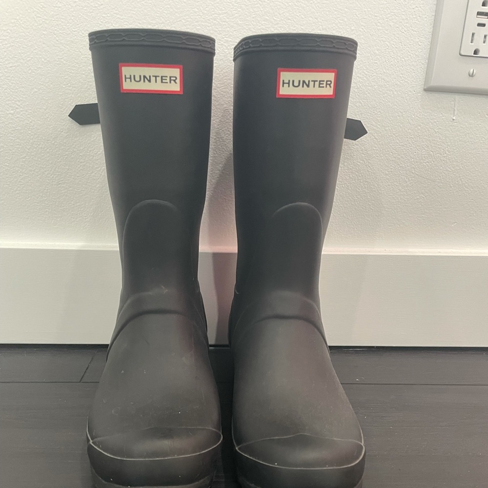 Hunter Short wide calf Adjustable Rain Boots